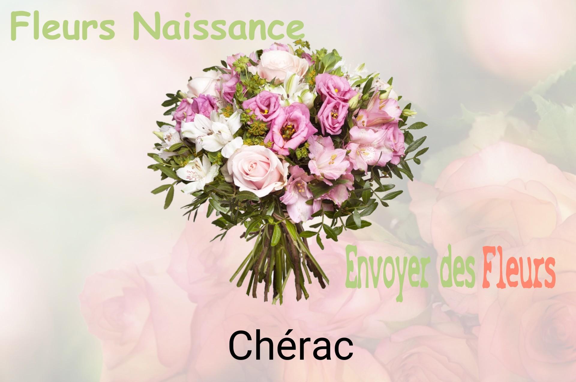 Bouquet de fleurs de naissance livré à Chérac